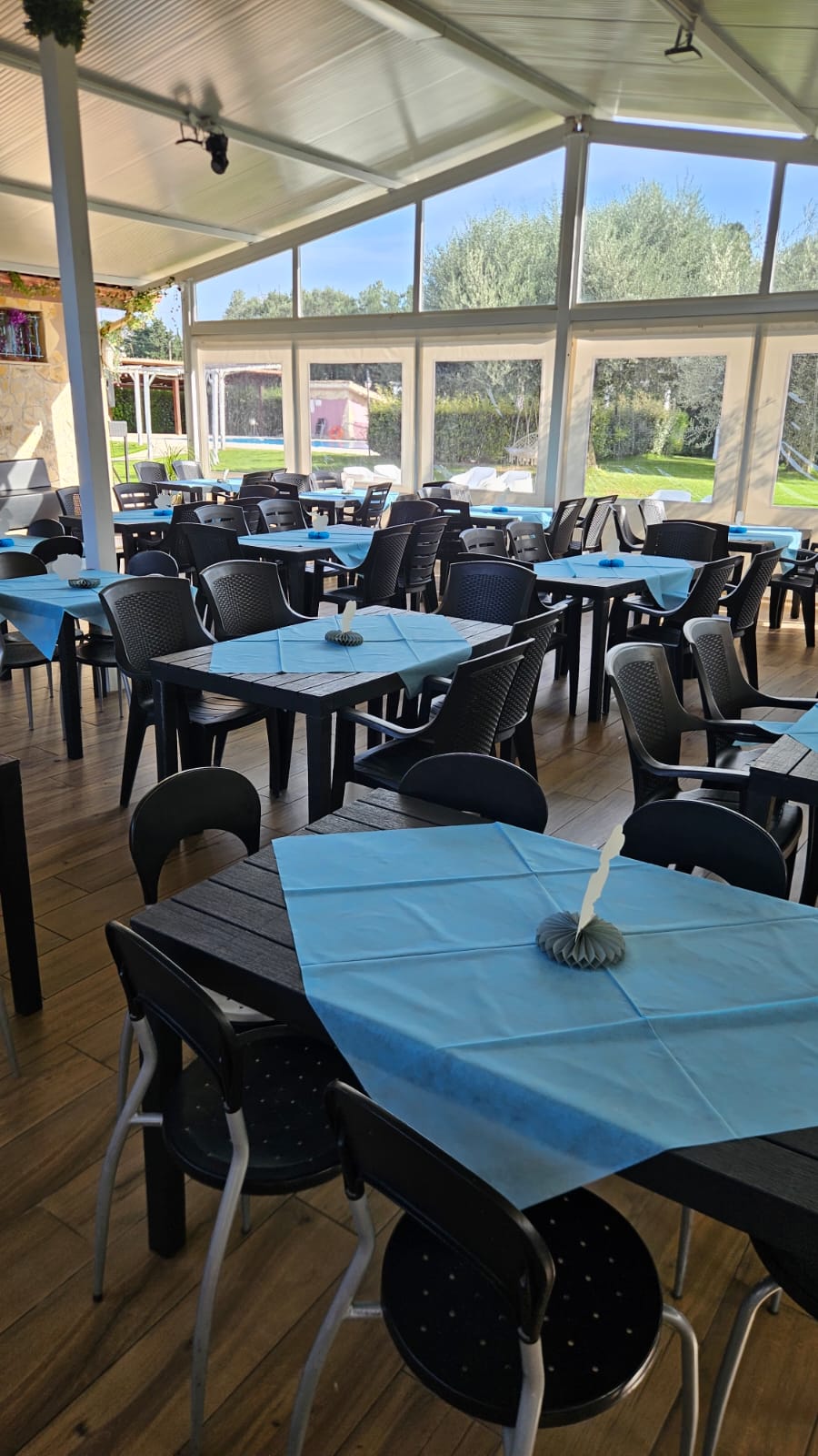 Sala interna allestita per evento